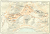 ITALY. Taormina 1925 old vintage map plan chart
