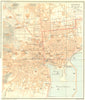 ITALY. Catania 1925 old vintage map plan chart