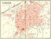 SPAIN. Cordoba Cordova 1929 old vintage map plan chart