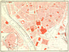 SPAIN. Seville Southern Section 1929 old vintage map plan chart