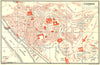PORTUGAL. Coimbra 1929 old vintage map plan chart