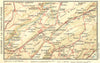 SWITZERLAND. Area of Chaux-de-Fonds 1923 old antique vintage map plan chart