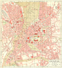 SWITZERLAND. Geneva 1923 old antique vintage map plan chart
