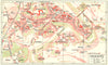 SWITZERLAND. Fribourg 1923 old antique vintage map plan chart