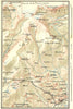 SWITZERLAND. Environs of Montana 1923 old antique vintage map plan chart