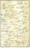 ITALY. Saas-Macugnaga 1923 old antique vintage map plan chart