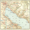 SWITZERLAND. Environs of Thun 1923 old antique vintage map plan chart