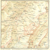 SWITZERLAND. Environs of Adelboden 1923 old antique vintage map plan chart
