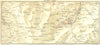 SWITZERLAND. Environs of Arosa 1923 old antique vintage map plan chart
