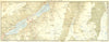 SWITZERLAND. Area of Sils & Maloja 1923 old antique vintage map plan chart