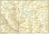 SWITZERLAND. Lukmanier & San Bernardino Passes 1923 old antique map plan chart