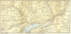 TICINO. Val Maggia-Locarno-Bellinzona 1923 old antique vintage map plan chart