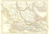 GREECE. Graecia Extra Peloponnesum 1847 old antique vintage map plan chart