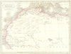 NORTH AFRICA. Antiqua Morocco Libya Tunisia 1847 old antique map plan chart