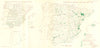 SPAIN. Irrigated cultivated farm land dams 1945 1950 old vintage map chart