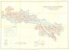 ASIA. Hispar-Biafo Glaciers(Karakoram Himalaya) 1950 old vintage map chart