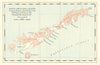 ANTARCTICA. South Shetland Islands 1936 old vintage map plan chart