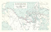 North West Passage tracks of the St. Roch 1940-2 & 1944. RGS 1945 old map