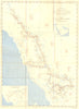 SAUDI ARABIA. Tihama, Asir Hijar Mtns Thesiger 1947 old vintage map plan chart