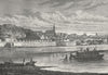 SERBIA. Belgrade c1885 old antique vintage print picture