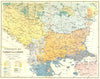 BALKANS. Ethnic Turkey Europe, E Ravenstein c1885 old antique map plan chart