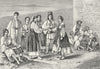 ROMANIA. Wallachians(Valakhs) c1885 old antique vintage print picture