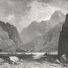 CRETE. Gorge of Agia Roumeli c1885 old antique vintage print picture