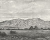 GREECE. Mount Olympus c1885 old antique vintage print picture