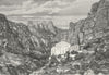 SPAIN. Monserrat, Catalonia(Catalunya) c1885 old antique vintage print picture