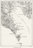 ITALY. Gulf of La Spezia, sketch map c1885 old antique vintage plan chart