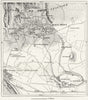 ITALY. Pompeii, sketch map c1885 old antique vintage plan chart