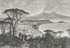 ITALY. Naples c1885 old antique vintage print picture