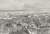 PORTUGAL. Lisbon c1885 old antique vintage print picture