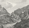 SPAIN. Pass of Despenaperros c1885 old antique vintage print picture