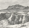 NEVADA. Sierra from Baza c1885 old antique vintage print picture