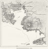 SPAIN. Harbour of Cartagena, sketch map c1885 old antique plan chart