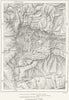 SPAIN. Valley of Andorra, sketch map c1885 old antique vintage plan chart