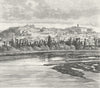 PORTUGAL. Coimbra c1885 old antique vintage print picture