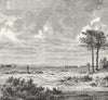 FRANCE. Landes c1885 old antique vintage print picture