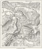 FRANCE. Ancient lake beds in Savoy, sketch map c1885 old antique chart