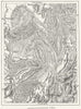 ISERE. Ancient Glaciers of Rhone &, sketch map c1885 old antique chart