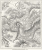 FRANCE. Pont D'Arc(Ardeche)sketch map c1885 old antique vintage plan chart