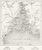 RHONE VALLEY. Phylloxera invasion, sketch map c1885 old antique plan chart