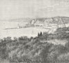 FRANCE. Nice c1885 old antique vintage print picture