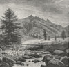 PUY-DE-DÔME. L'Aiguillier, Mont Dore c1885 old antique vintage print picture