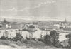 FRANCE. Bayonne c1885 old antique vintage print picture