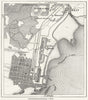 FRANCE. St Nazaire, sketch map c1885 old antique vintage plan chart