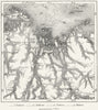 BRITTANY. Morlaix, sketch map c1885 old antique vintage plan chart