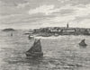 FRANCE. St Malo c1885 old antique vintage print picture