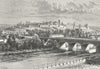 FRANCE. Carcassonne c1885 old antique vintage print picture